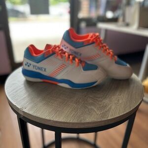 White and Blue Low-Top Sneakers Performance Design